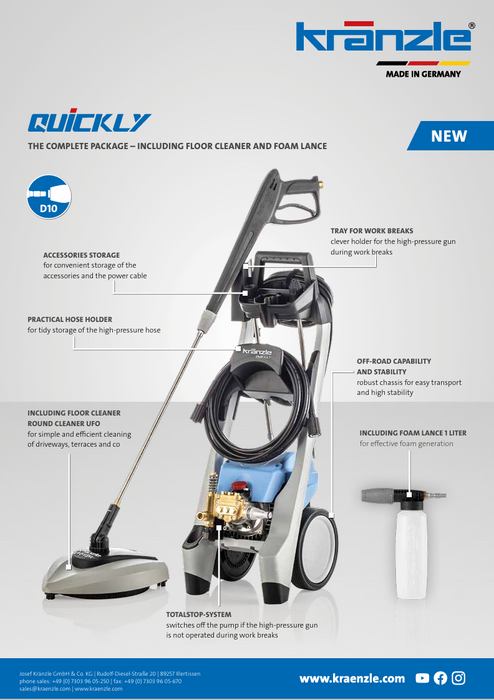 The New Kranzle Quickly (NOW IN STOCK)!!!!!!!