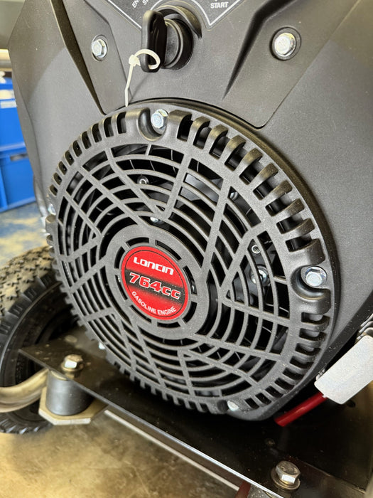 Loncin 764cc engine close-up on BOSS BOYS PM30200 pressure washer