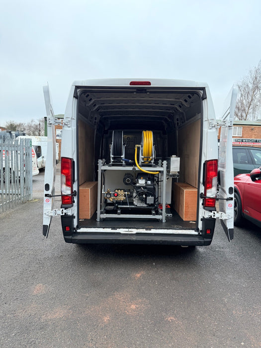 BOSS BOYS VP30200 van pack pressure washer mounted in vehicle showing secure installation