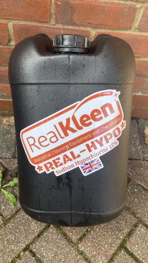 Sodium Hypochlorite 14/15% Cleaner , "REAL-HYPO" 25 Litres