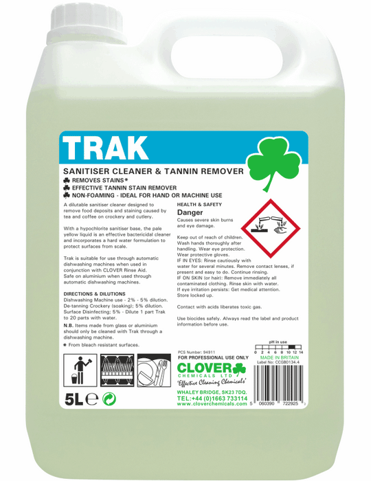 TRAK - Professional Sanitiser Cleaner & Tanin Remover