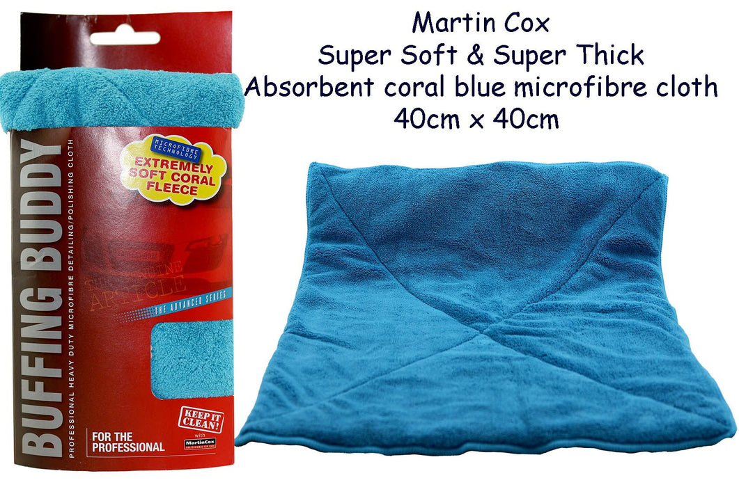 ** NEW BUFFING BUDDY ** BLUE SUPER THICK SOFT BUFFING CLOTH